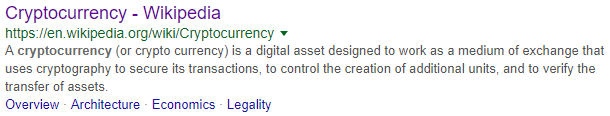 google people also search for results for cryptocurrency before clicking on the result